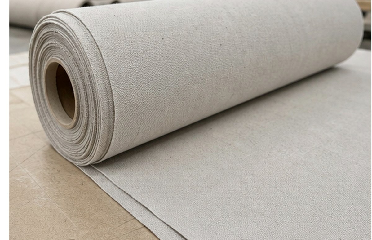 Canvas grey cotton fabric